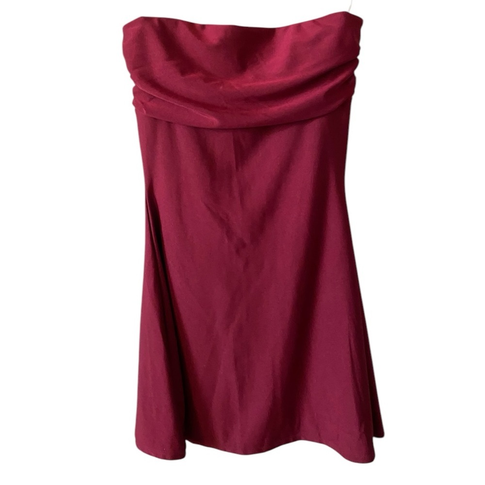 NWT Windsor Maroon Red Strapless A-line Cocktail Dress